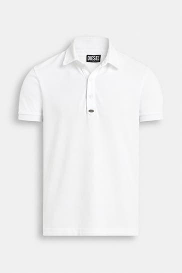 DIESEL Polo-Shirt 'Miles' weiß