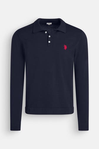 U.S. POLO ASSN. Strickpullover 'Greg' dunkelblau