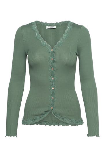 ROSEMUNDE Seidenmix-Cardigan jade
