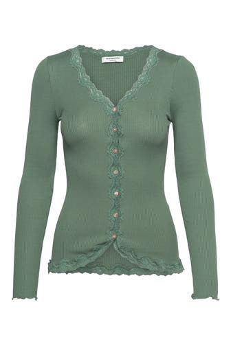 ROSEMUNDE Seidenmix-Cardigan jade