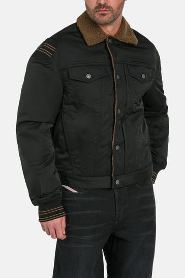 DIESEL Übergangsjacke schwarz