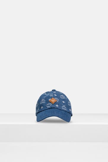 MCM Basecap blau gemustert