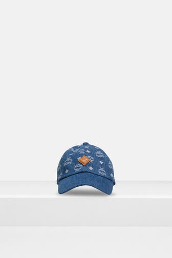 MCM Basecap blau gemustert