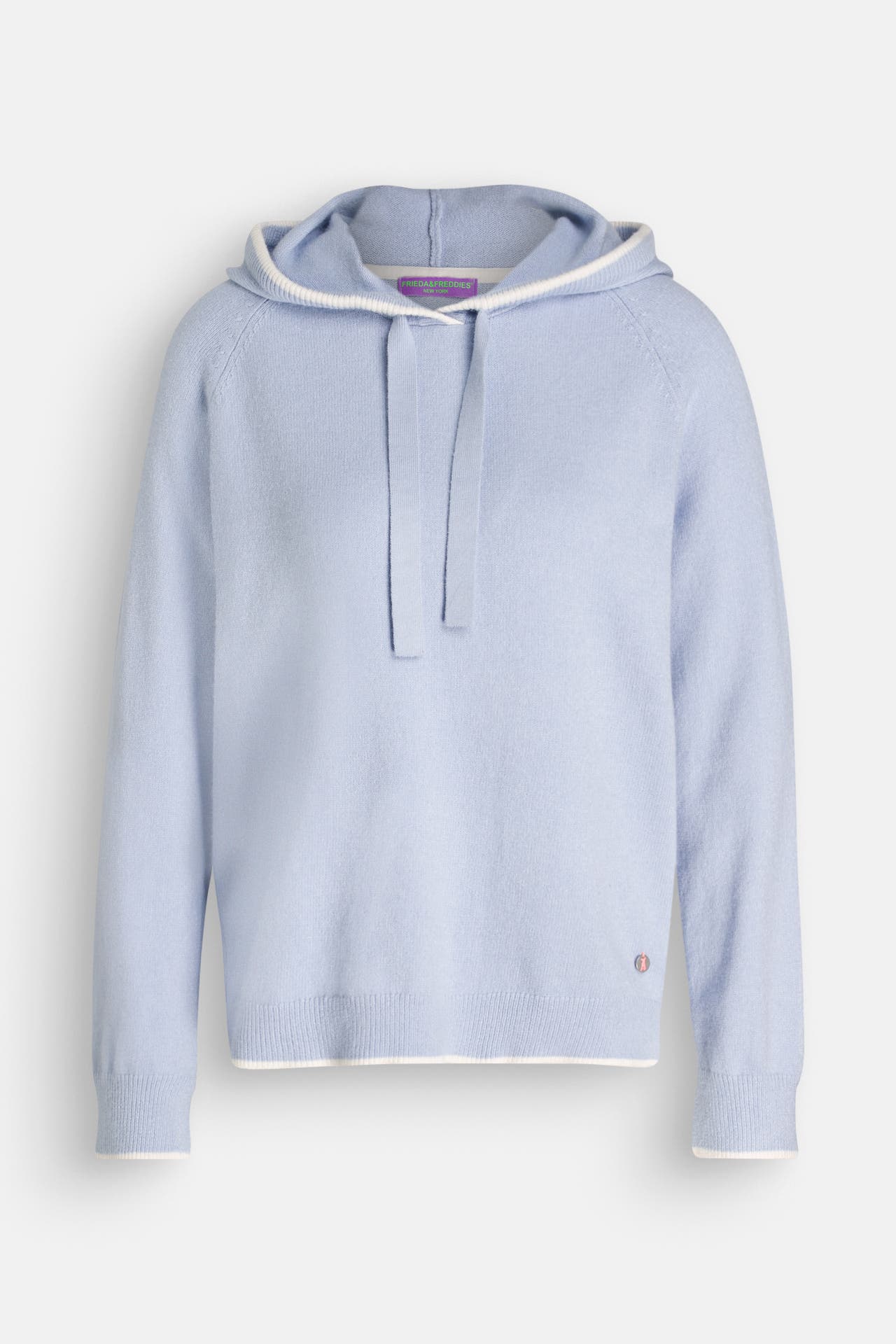 FRIEDA & FREDDIES NY Strick-Hoodie taubenblau, Bild 1