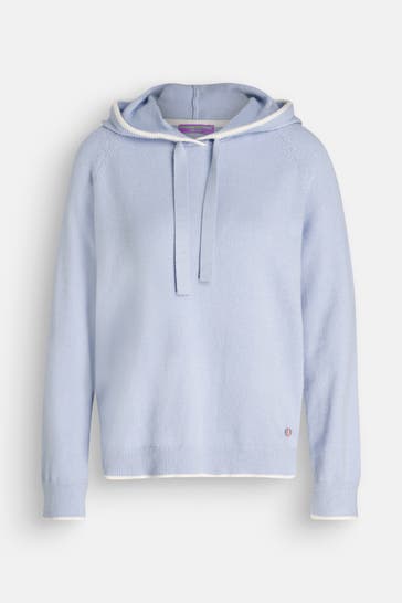 FRIEDA & FREDDIES NY Strick-Hoodie taubenblau