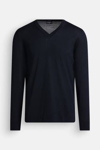 STRELLSON Wollmix-Pullover 'Marat' dunkelblau