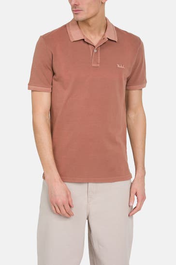 WOOLRICH Polo-Shirt 'Mackinack' rostrot