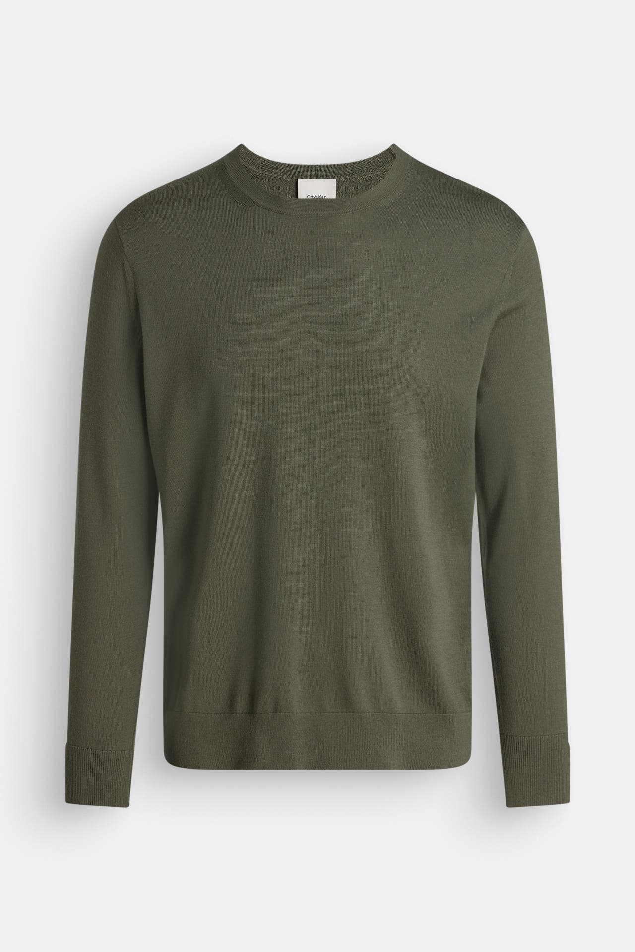 CALVIN KLEIN Wollpullover dunkelgrün, Bild 1