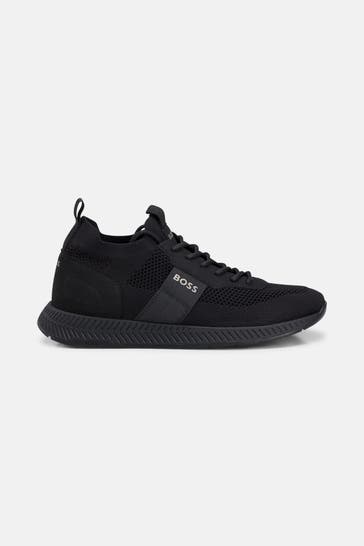 BOSS Sneaker 'Titanium' schwarz