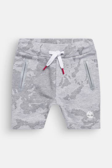 TIMBERLAND Sweatshorts grau gemustert