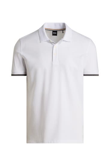 BOSS - Polo-Shirt 'Phillipson' weiß