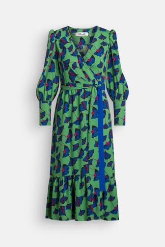 DIANE VON FURSTENBERG Wickelkleid 'Blade' gemustert