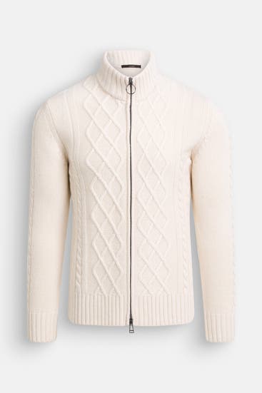 WINDSOR. - Kaschmirmix-Jacke beige