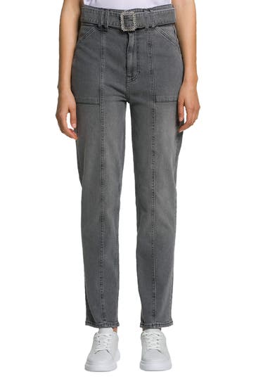 GUESS Mom-Jeans grau