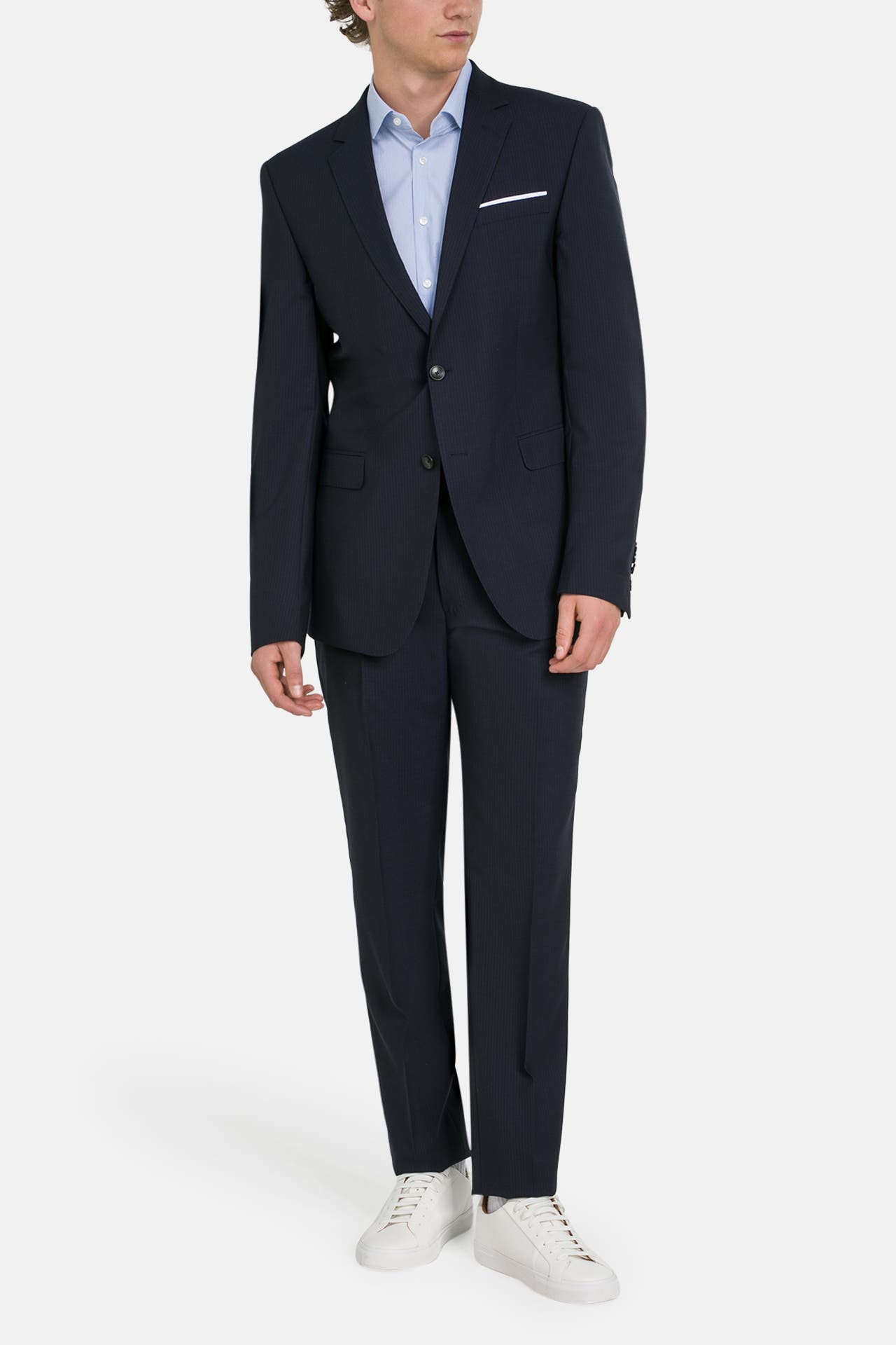 JOOP! Wollanzug 'Herby/Blyar' nachtblau gestreift, Bild 1