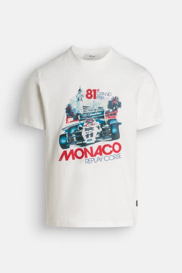 REPLAY T-Shirt weiß