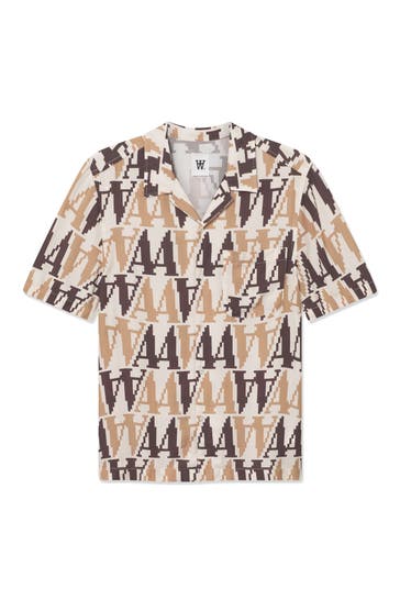 WOOD WOOD Kurzarmhemd 'Noa' gemustert