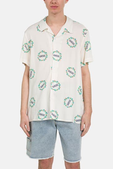 GUESS Kurzarmhemd gemustert