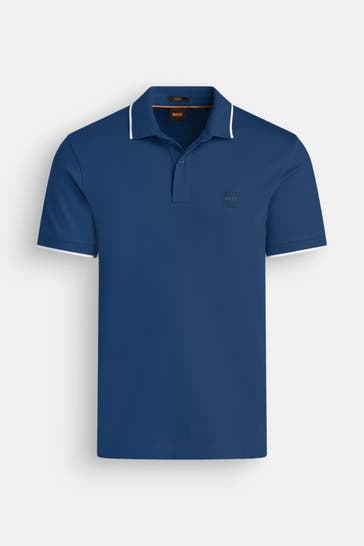 BOSS ORANGE Polo-Shirt 'Passertip' navy