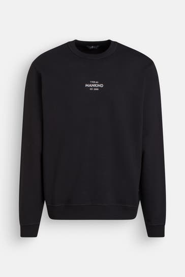 7 FOR ALL MANKIND Sweatshirt schwarz