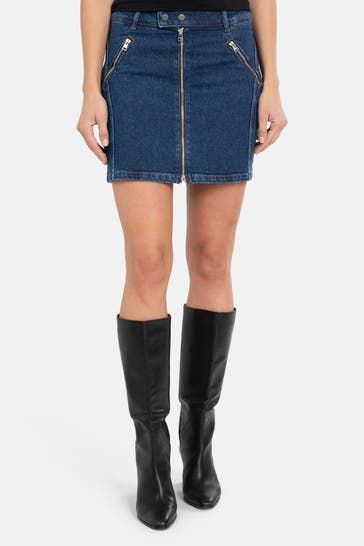 HUGO Jeansrock 'Gavade' blau