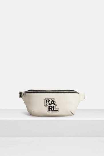 KARL LAGERFELD Bauchtasche weiß