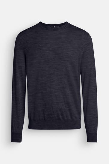 7 FOR ALL MANKIND Wollmixpullover schwarzblau