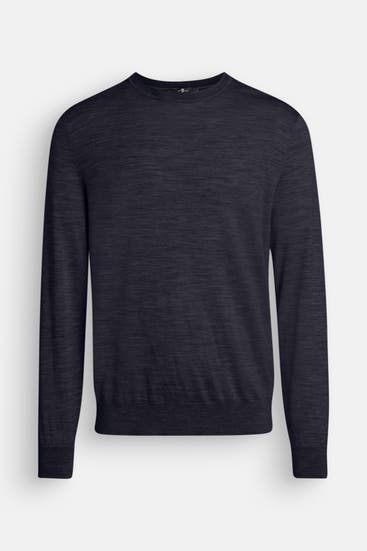 7 FOR ALL MANKIND - Wollmixpullover schwarzblau