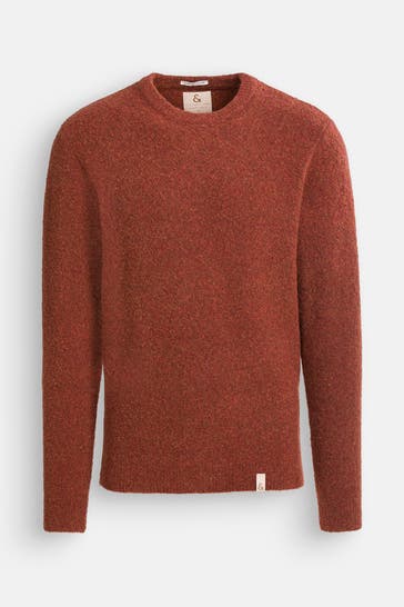COLOURS & SONS Strickpullover rostrot