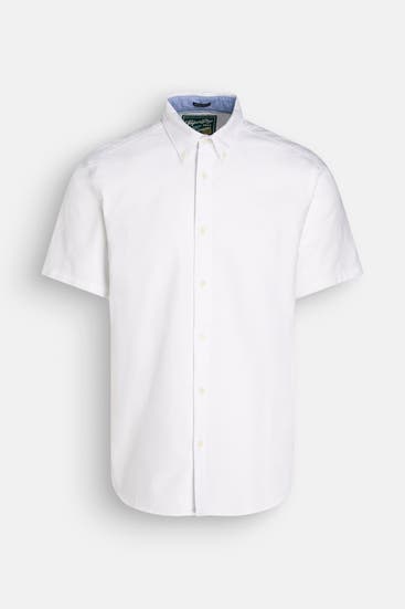 SUPERDRY - Kurzarmhemd weiß Regular Fit
