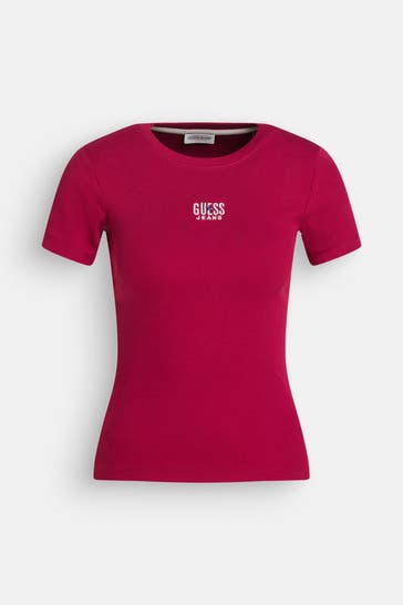 GUESS T-Shirt weinrot
