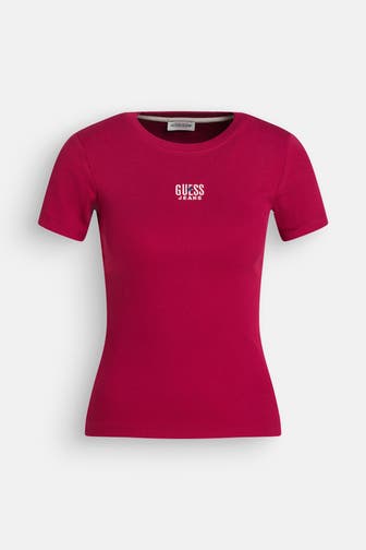 GUESS T-Shirt weinrot