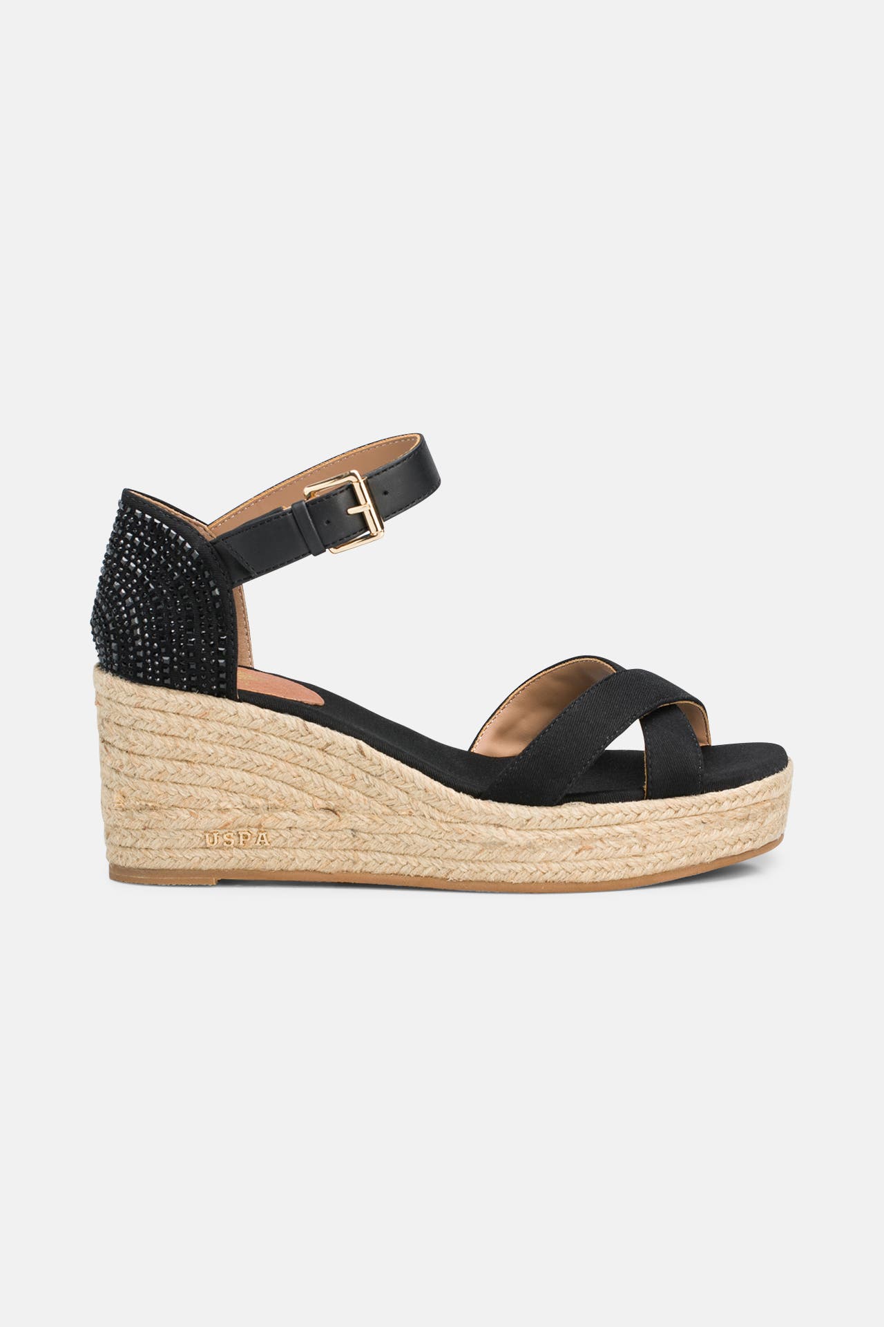U.S. POLO ASSN. Wedges 'Alyssa' schwarz, Bild 1