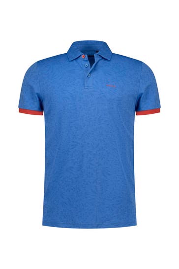 NEW ZEALAND AUCKLAND Polo-Shirt gemustert Regular Fit