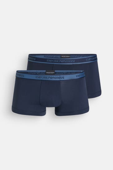 EMPORIO ARMANI 2er-Pack Boxer Trunks dunkelblau