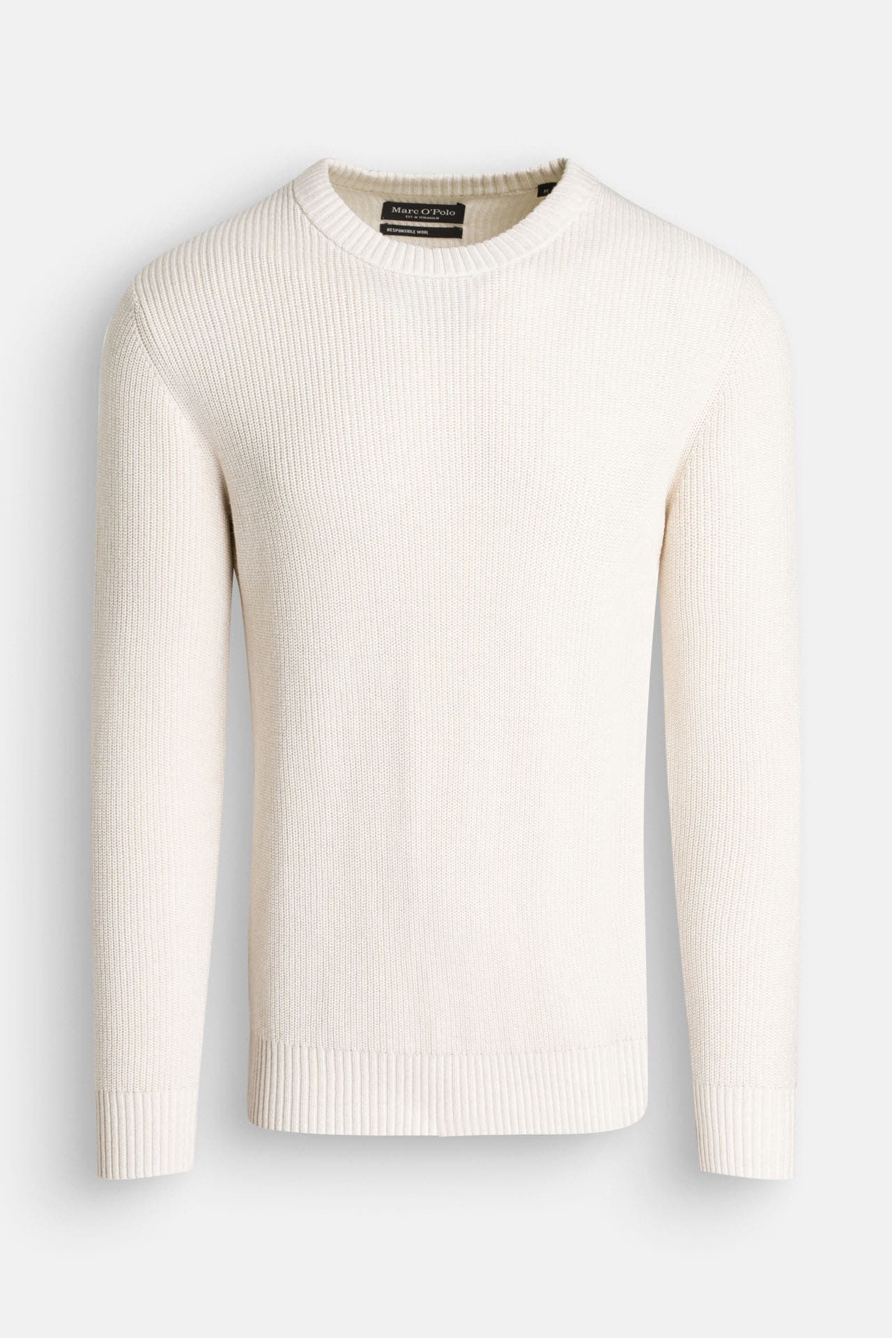 MARC O'POLO Wollmix-Strickpullover weiß, Bild 1