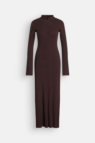 HOLZWEILER Maxikleid 'Tulip' dunkelbraun