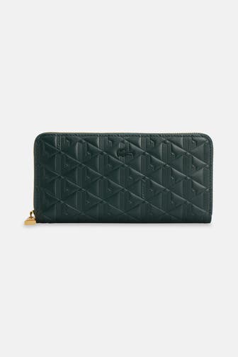 LACOSTE Geldbörse dunkelgrün