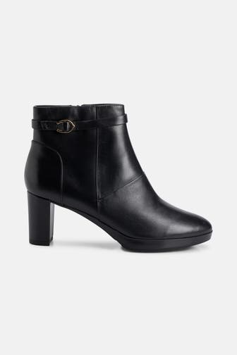 GEOX Ankle Boots 'Walk Pleasure' schwarz