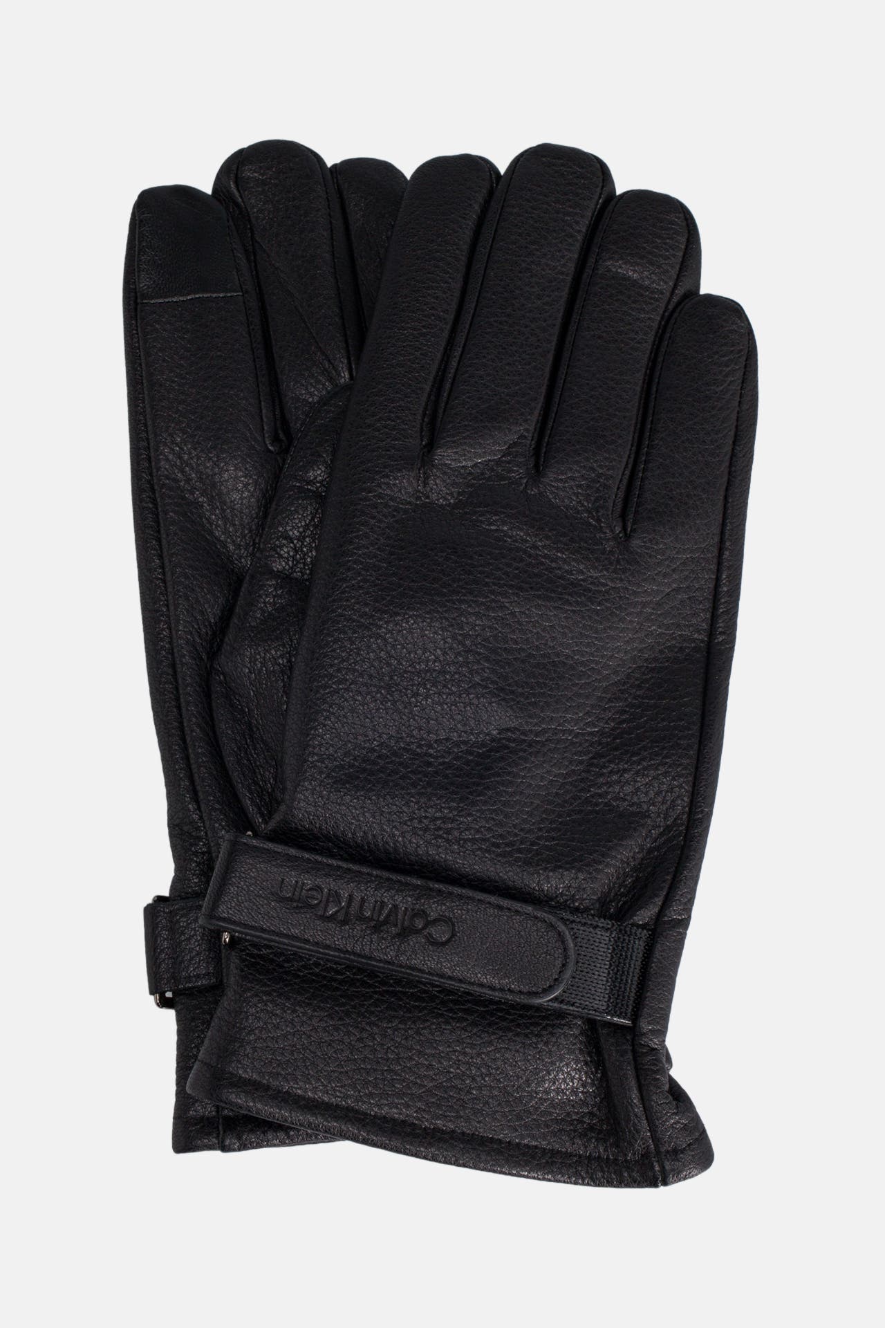 CALVIN KLEIN Lederhandschuhe schwarz, Bild 1