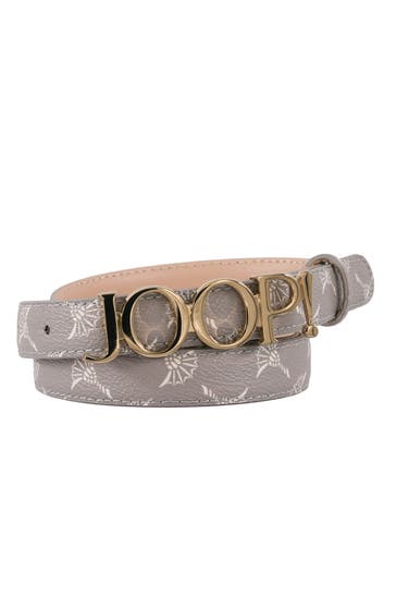 JOOP! Gürtel grau gemustert