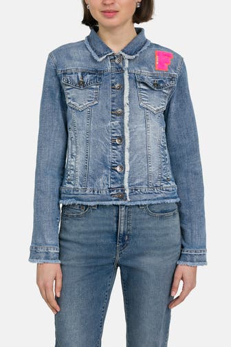 FRIEDA & FREDDIES NY Jeansjacke 'Petty' blau