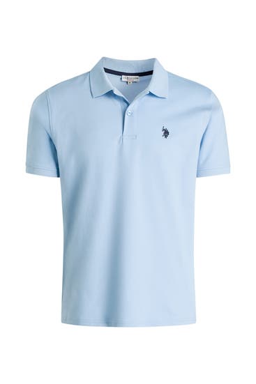 U.S. POLO ASSN. - Polo-Shirt hellblau