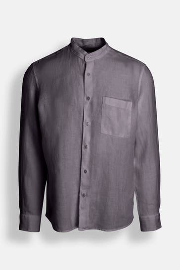 MARC O'POLO Leinenhemd anthrazit