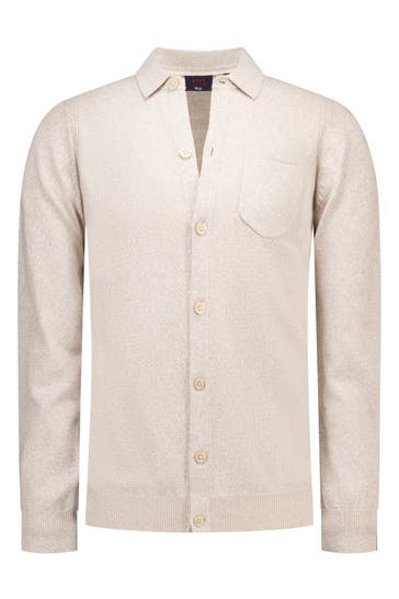 NEW ZEALAND AUCKLAND Strickjacke beige meliert