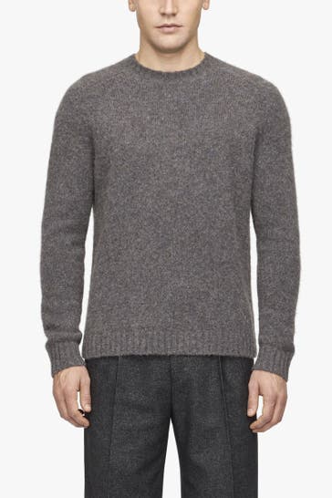 TIGER OF SWEDEN Wollmix-Pullover 'Adryan' grau