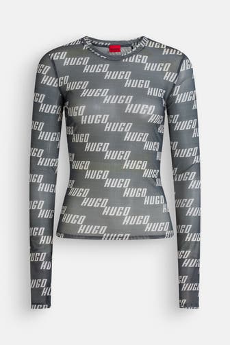 HUGO Longsleeve 'Delonie' petrol