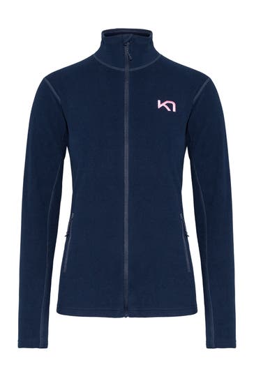 KARI TRAA Fleecejacke 'Thalena' dunkelblau
