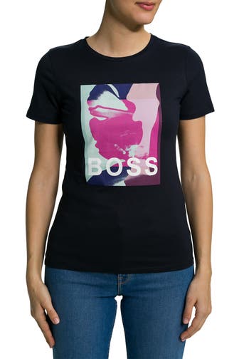 BOSS T-Shirt 'Tefave' nachtblau