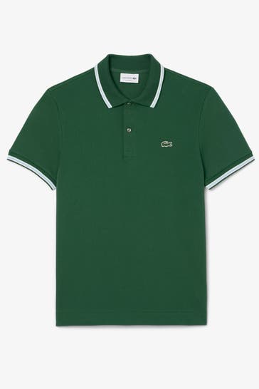 LACOSTE Polo-Shirt dunkelgrün